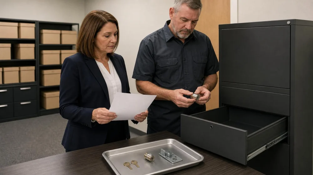 File Cabinet Lock Repair: Protect Records and Track Keys