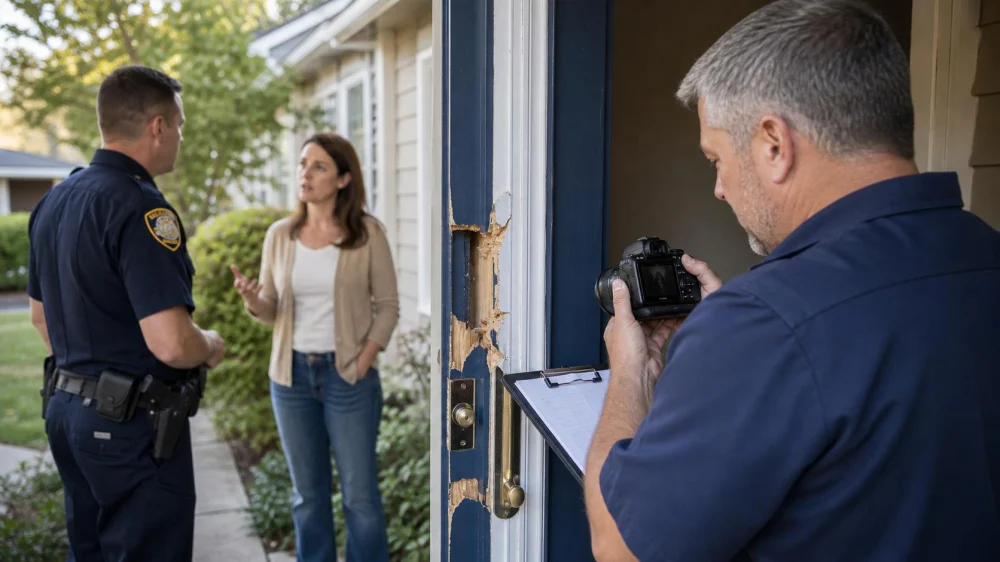 Door Lock Damaged After Forced Entry? Preserve Evidence and Restore Security