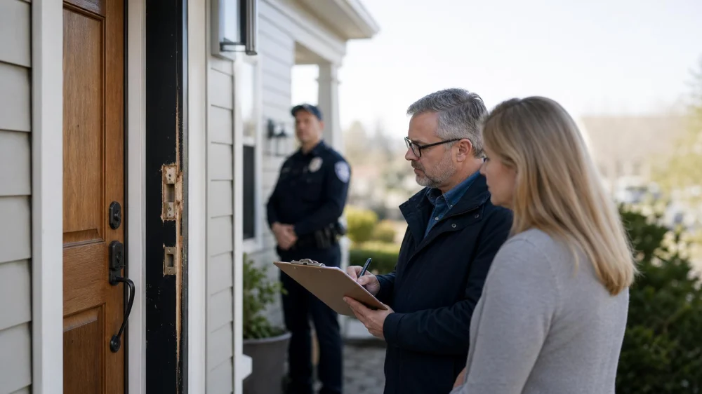 Door Lock Damage After a Break-In: Secure and Document