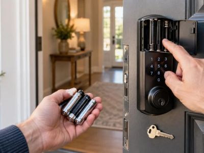 Smart Lock Battery Change: Access, Backup, and Final Test