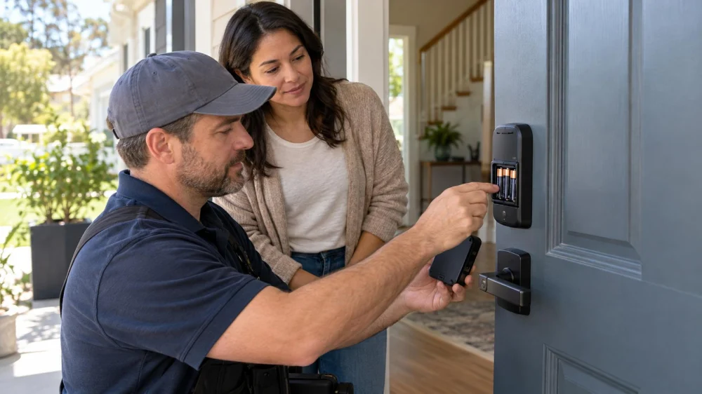 Smart Lock Battery Change: Access, Polarity, and Testing