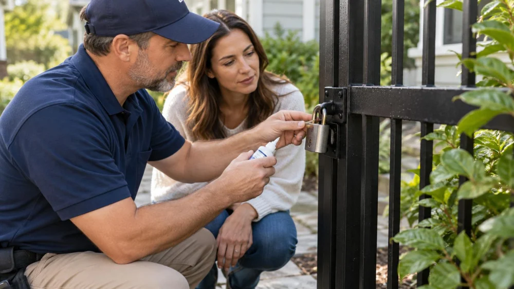 Padlock Outdoor Check: Shackle, Drainage, and Lubrication