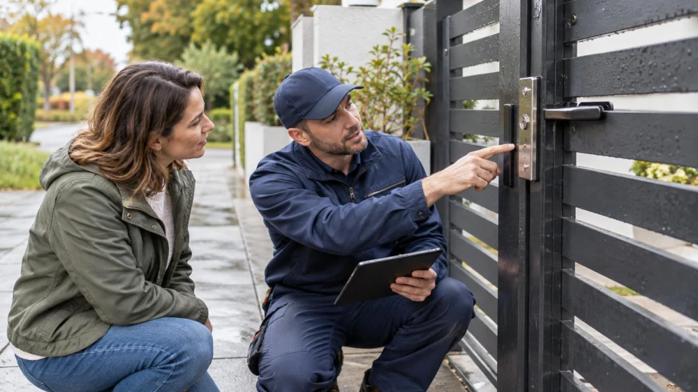Outdoor Gate Lock Check: Weather, Alignment, and Drainage